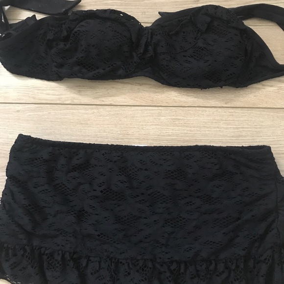 Black Lace Bikini Set - Picture 1 of 6